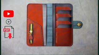 Leather Long Wallet easy to build, great to use - Pdf Pattern Download