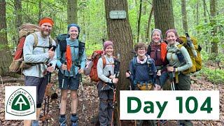 AT Thru Hike Day 104 - Into MA! Rainy climbs up 4 rocky peaks