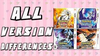 Pokemon Version Differences - Sun & Moon vs Ultra Sun & Ultra Moon