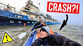 Our TOUGHEST BOAT-TOUR! Strong SHIPPING TRAFFIC, FREEZING temperatures | We are pushing the limit! 