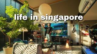 Another day living in Singapore | lamp collection, cafe, midnight run