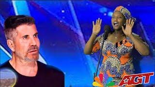 Mama Africa Makes Simon Cowell CRY With Incredible Orginal Song- VERY EMOTIONAL - DON'T WATCH If...