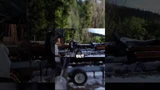 Clearing the snow on the Off-Grid Homestead Sawmill
