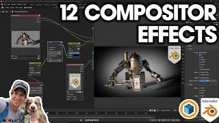 12 Awesome COMPOSITOR EFFECTS for BLENDER!