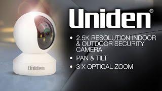 Uniden Guardian App Cam Home Plus - 2.5K Internal Smart Camera with 3 X Optical Zoom