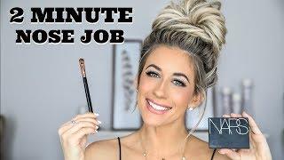 2 MINUTE NOSE JOB--NOSE CONTOUR TUTORIAL | LAURA BEVERLIN