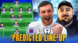 Ange Postecoglou Set to Make 4 Key Changes! Tottenham vs Rangers Predicted Line-Up