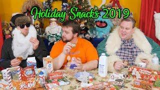 Holiday Snack Tasting 2019 - Fruit Cake, Lindt Snowman, and Chessman!