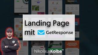 Landing Page mit GetResponse erstellen - Tutorial