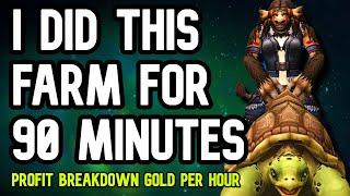 I DID THIS FARM FOR 90 MINUTES: Profit breakdown and gold per hour