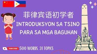 菲律宾语词汇 | 菲律賓語詞彙 | Mandarin Bokabularyo | 500 Words, 31 Topics (Mandarin Chinese-Filipino)