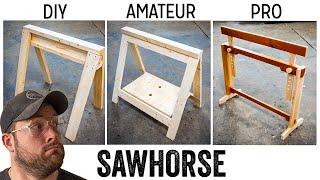 3 LEVELS of Sawhorses: DIY to PRO Build