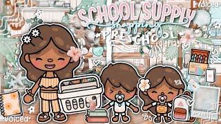 ˚˖𓍢ִ໋ ࣪˖ school supply shopping for preschool !  || *voiced*  || toca boca life world rp ️ 𝜗𝜚