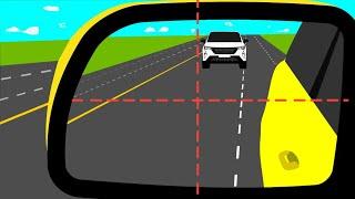 How to Use Side Mirrors/Driving Behind a Truck.#drivingschool