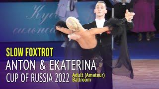 Slow Foxtrot = Anton Besedin & Ekaterina Strelkova = 2022 Cup of Russia Adult Ballroom