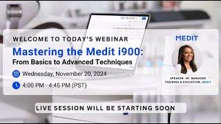 Mastering the Medit i900 : From Basics to Advanced Techniques