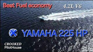 Fuel Economy on my Yamaha 225 HP Engine in the Crooked Pilot House