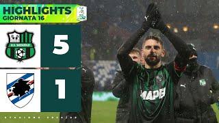 Sassuolo-Sampdoria 5-1 | BERARDI decisivo nel pokerissimo neroverde | HIGHLIGHTS Serie BKT