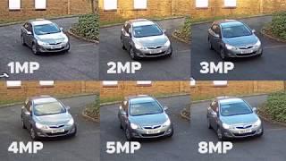 Gaia CCTV: What do megapixels mean to your CCTV system? Resolutions 1MP-8MP compared.