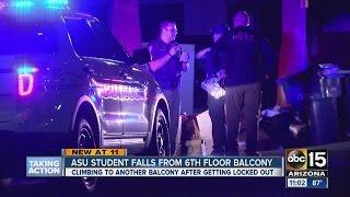 ASU student falls from 6th floor balcony