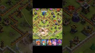 Perfect queen charge against th12 base #13 of 100 #clashofclans#coc#trendingshorts #100dayschallenge