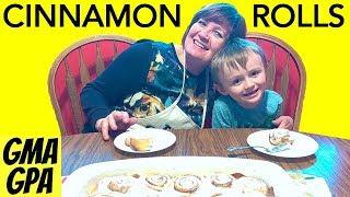 The Cohen & Namaw Show: Baking Cinnamon Rolls From Scratch With Great Grandma's Recipe! Homemade!