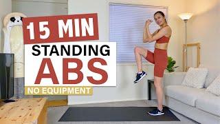 15 MIN STANDING ABS WORKOUT at Home | Bodyweight No Equipment Needed ~Joy Tan