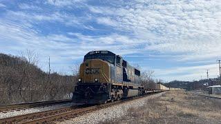 CSX trains through downtown Lynchburg including CSX 1834!