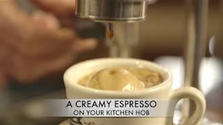 Kamira a creamy espresso on your kitchen hob