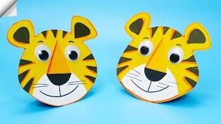 Symbol 2022 paper TIGER | Moving christmas toys | Moving paper toys