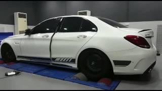 C63 AMG S gets fire on Dyno PP-Performance Stage2