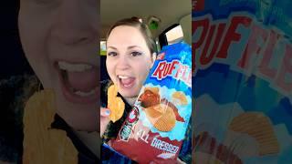 Trying the #1 Ruffles Chips in Canada! #fyp #shorts #chips #canada #foodreview #eating #crunchy #fy