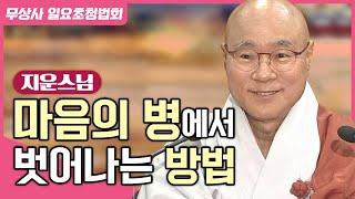 깨달음에 이르는 구체적인 방법 #지운스님 #무상사일요초청법회 876회 풀버전