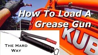 How to Load Refill a Grease Gun Cartridge Video - Bundys Garage