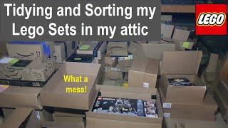 Sorting and tidying my Lego investment sets in my attic