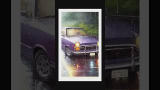 monsoon water colour painting #artworkpainting #rajan #car