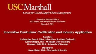 2021 Supply Chain Management Directors' Conference-Innovative Curriculum