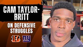 Cam Taylor-Britt on Bengals' Defensive Struggles, What They MUST Do vs Giants