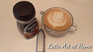 Latte Art at Home ||Nescafe Classic