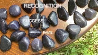 Blue Goldstone WEALTH & LUCK Relieves Headaches & Migraines HEALING GEMSTONE Seize the Day