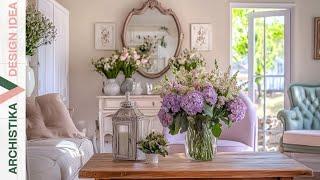 Vintage Charm Meets Soft Pastels: Creating a Shabby Chic Cottage with Romantic Floral Elegance