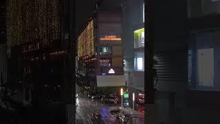 Asok Skywalk on a rainy evening / Bangkok