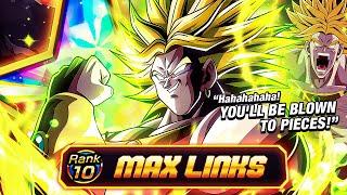 COMPLETE DOMINATION!! LR INT Legendary SSJ Broly 100% Max Links First Look | DBZ Dokkan Battle