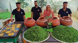 Saag Handi With Makki Ki Roti | Village food | Sarson ka Saag | Veg Recipes