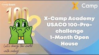 X-Camp Academy USACO 100-problems-challenge-1-Month Open House