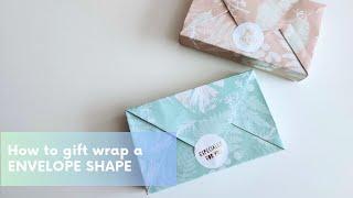 How to gift wrap a Envelope shape 봉투모양으로 포장하기