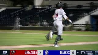 Fresno Grizzlies' Jared Thomas home run vs. Rancho Cucamonga, 8/7/24