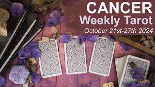 CANCER WEEKLY TAROT READING "A SECRET PLAN IS COMING TOGETHER" October 21st - 27th 2024 #weeklytarot