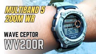 Casio WV200R Waveceptor Review: Atomic Multiband 5, 200M WR, pros and cons WV200