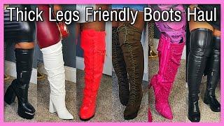 Thick legs friendly knee/thigh high boots Try-on haul |Shoedazzle, Torrid, AKIRA, Fashion to Figure